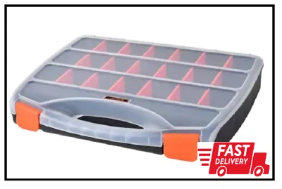 21-Compartment Plastic Small Parts Organizer - Image 1 of 2