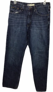 Pantalones de mezclilla para hombre Lee relajados pierna recta talla 34X34 azul oscuro moda lavado - Imagen 1 de 6