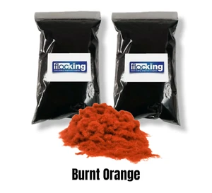 Flock Fibres Burnt Orange 2 x 1 Sqm Bags Flocking Powder 2 Sqm Meter Coverage - Picture 1 of 9