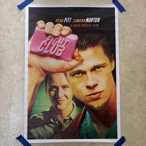 Fight Club - 1999 Action Cult Classic ✅ Movie Poster Canvas Wall Art ✅ 16x24” - Picture 1 of 4