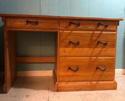 Brandt Ranch Roble Escritorio Herradura Tiradores Vaquero Western Foto 1 de 4