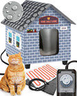 Weatherproof Heated Cat House For Outdoor Cats In Winter - Easy To Assemble Outd