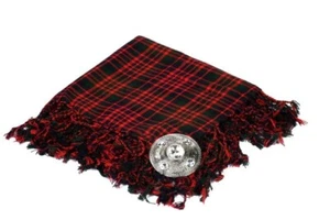 Macdonald Tartan Hand Fringed Acrylic Tartan Scottish Traditional FLYPLAID & Bro - Picture 1 of 1