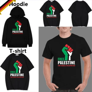 Free Palestine T Shirt Herren Palästina Gaza Flagge Palästinensisch Geschenk2024 - Bild 1 von 21