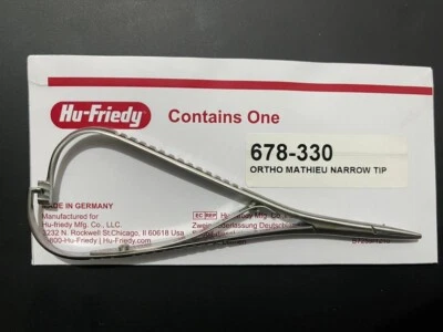 HU FRIEDY Mathieu 窄尖矫正钳 | 678-330 — 第 1/4 张图片