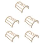  Set of 5 Chick Brooder Parrot Training Rack Birds Perch Wooden Stand