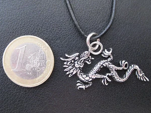 Drache 925 er Silber Kettenanhänger massiv    / KA 798 - Picture 1 of 6