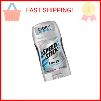 Desodorante antitranspirante Speed Stick Power para hombre, sin perfume - 3 onzas Foto 1 de 2