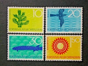 LIECHTENSTEIN 4 MINT NH OG STAMPS SC # 406-409 - Picture 1 of 2