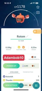 Non Shiny Heat Rotom | Tra de 20 K STAUB Bonus Geschenk mit Kauf -- schneller Versand - Bild 1 von 1
