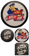 2000 PEORIA RIVERMEN KELLY CUP PLAYOFFS OFFICIAL ECHL HOCKEY PUCK LINDSAY MFG.
