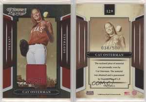 2008 Donruss Americana Sports Legends Mirror Red Materials /500 Cat Osterman