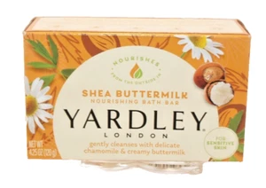Yardley London Nourishing Shea Buttermilk Bath Bar 4.25 oz. Sensitive Skin - Picture 1 of 1