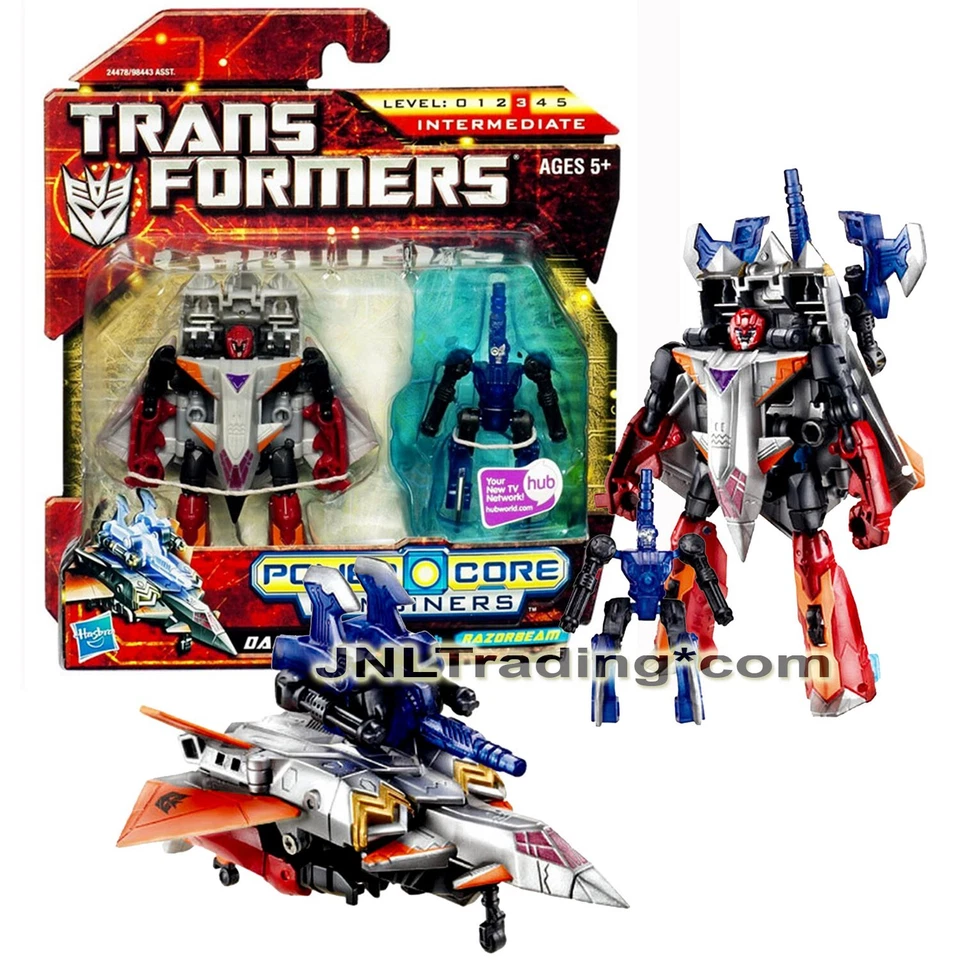 Year 2010 Transformers Power Core Combiners Figure Set DARKSTREAM and RAZORBEAM - Image 1 of 1