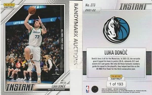 Luka Doncic DALLAS MAVERICKS 2021-22 PANINI INSTANT ALL-NBA TEAM 2022 #273 x/193 - Picture 1 of 1