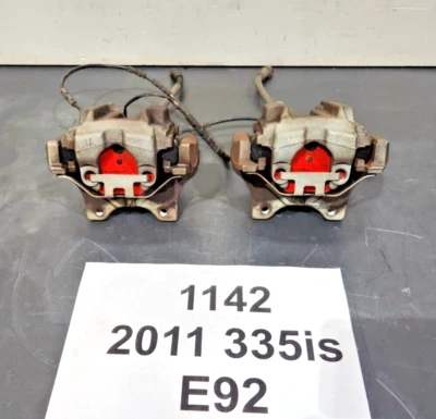 ✅ 07-13 Juego de pinzas de freno traseras izquierda derecha gris OEM BMW E90 E92 E93 335 Foto 1 de 4