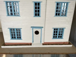 Vintage Wooden Dolls House with wooden cladding - Picture 1 of 8