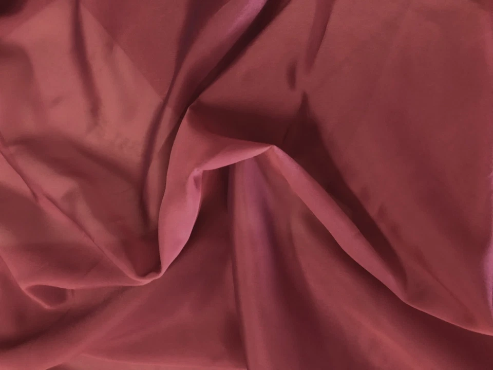 4.0 Yds- MULBERRY MAUVE CHIFFON Semi-Sheer Poly w/subtle Navy Iridescence Fabric - Image 1 of 3