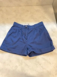 JCrew Crewcuts Girls Solid Navy Blue Cotton Shorts Size 6 Adjustable Waist EUC - Picture 1 of 4