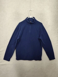 WeatherProof 32 Degree Men Sweater Medium Blue Fleece Long Sleeve 1/2 Zip Pullov - Picture 1 of 17