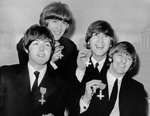 Beatles 1965 B&W fotografia dettagli nitidi - Foto 1 di 2