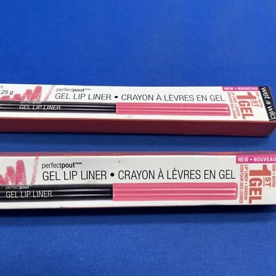 Wet n Wild Perfect Pout Gel Lip Liner 655A Think Flamingos Lot Of 2 NEW SEALED - Image 1 of 4