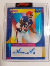2023 Leaf Vivid Pre Production Proof Thurman Thomas Auto #1/1