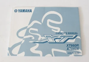 Genuine 2004 Yamaha XT660 / XT 660 / English Owners Manual 5VKF8199E0 - Picture 1 of 13