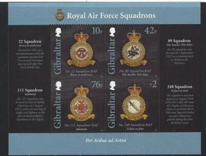 GIBRALTAR 2012 AIR FORCE SQUADRONS UNMOUNTED MINT, MNH - Picture 1 of 1