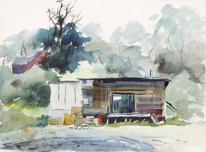 Eve Nethercott, Hut (P4.2), Watercolor on Paper - Picture 1 of 3