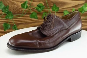 Nordstrom Shoes Sz 8 D Brown Derby Oxfords Leather Men - Picture 1 of 8