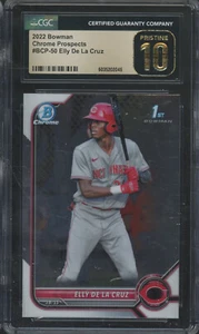 2022 Bowman Chrome Prospects #BCP 50 Elly De La Cruz RC Rookie Pristine CGC 10 - Picture 1 of 2