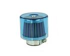 Air filter air system 35mm straight blue for: Adly/Herchee, Hyosung, Italjet, IVA,Aeo