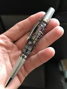 Original lila Leiterplatte handgefertigter Stift kristallklar Harz gegossen Geek - Bild 1 von 2