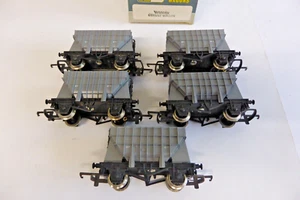 OO Gauge Wrenn W5005X BR Grey Presflow Cement Wagons Rake of 5 Boxed. - Picture 1 of 20