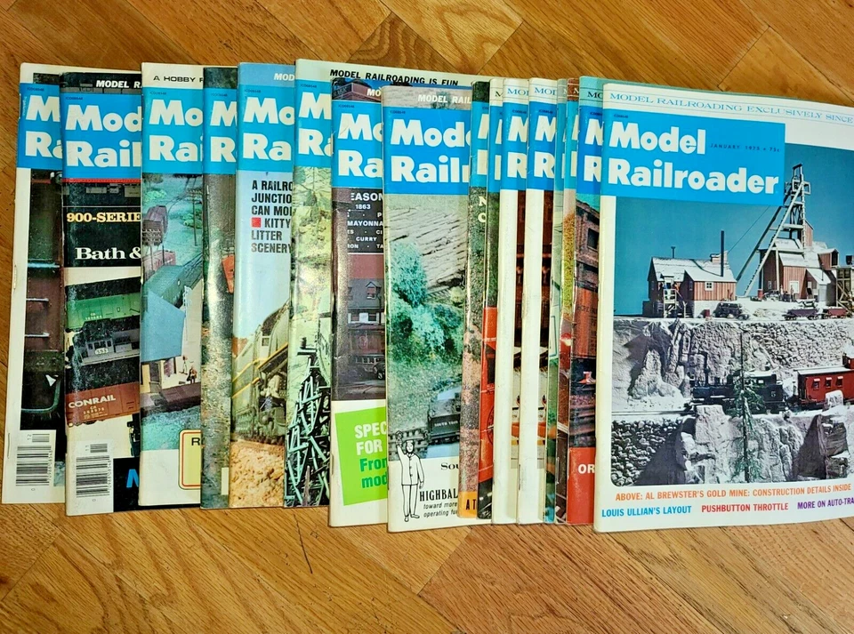  Model Railroader 16 issues train magazine lot  1975 - 1976 - Image 1 of 1
