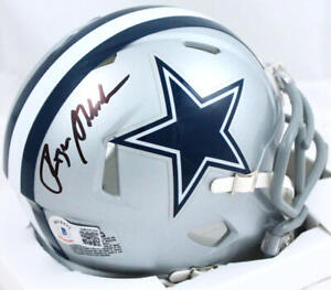 Roger Staubach Autographed Dallas Cowboys Speed Mini Helmet-Beckett W Hologram 