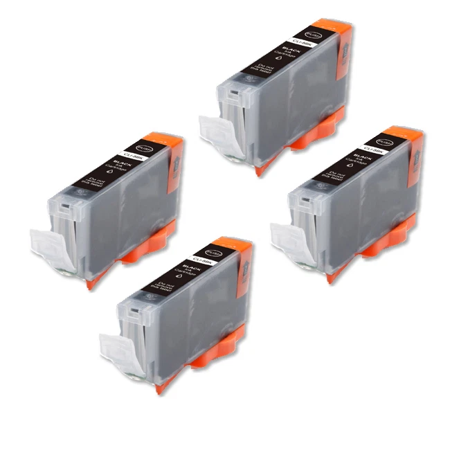 4 Черный новый принтер чернила для серии Canon CLI-8 CLI-8BK MP530 iP4300 IP4500 MP500 - Изображение 1 из 1