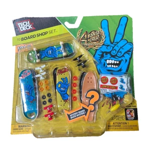 TECH DECK SANTA CRUZ SKATEBOARDS 40th ANNIVERSARY BOARD SHOP SET SCREAMING HAND - Picture 1 of 5