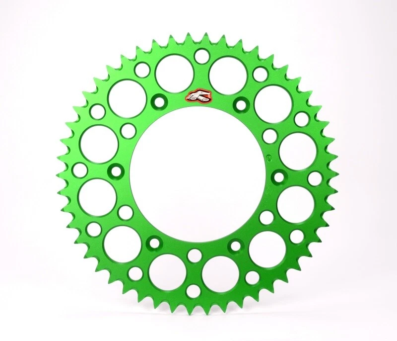 Renthal Fits 20-22 Kawasaki KLX300R Rear Grooved Sprocket - Green 520-50P Teeth - Imagem 1 de 1