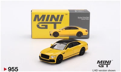 Mini GT MGT00955LHD Bentley Flying Spur Monaco Yellow Die Cast 1/64 - Immagine 1 di 3