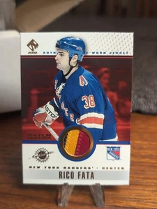 2001-02 Pacific Private Stock Game-Used Gear Rico Fata #66 3 Color Patch Rangers - Picture 1 of 2
