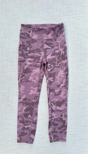 nb LULULEMON Time To Sweat High Rise Crop 23" Legging Pink Camo Größe 4 - Bild 1 von 9