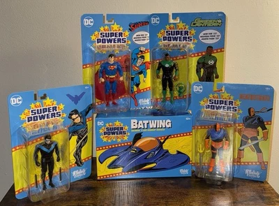 DC Super Powers (Lot of 5) Superman,Nightwing,Deathstroke, Green Lantern,Batwing - Image 1 of 4