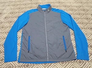 KJUS Retention Jacke Herren Große / 52 Gesteppt Golf Leicht Blau Grau Logo - Bild 1 von 11