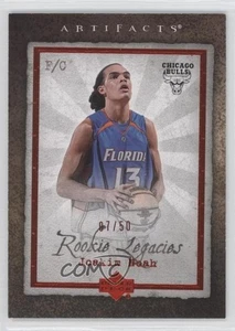 Artefactos de cubierta superior 2007-08 Rookie Legacies rojo/50 Joakim Noah #109 novato radiocontrol - Imagen 1 de 3