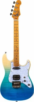 Pathfinder Tenor Electric Ukulele - Trans Blue Ukulele Flight Music Ukuleles - Image 1 of 4