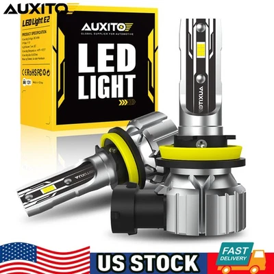 H11 H8 LED Headlight Bulb Low Beam Conversion Kit 6500K 80000LM Replace Halogen - Image 1 of 4