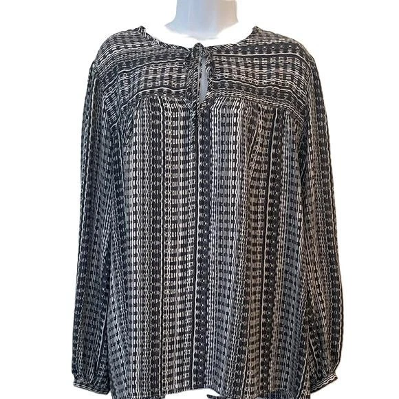 Top Philosophy Monocromo Abstracto Blanco y Negro Boho Hippie Único, 2X Foto 1 de 4