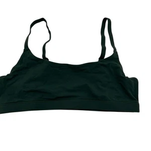 Skims Fits Everybody Scoop Bralette Dark Green New without tags Size Medium - Picture 1 of 4